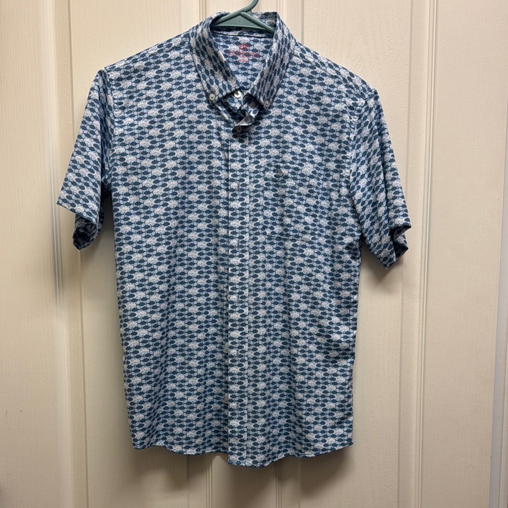 Southern Tide Boys Blue Casual Button Down Shirt